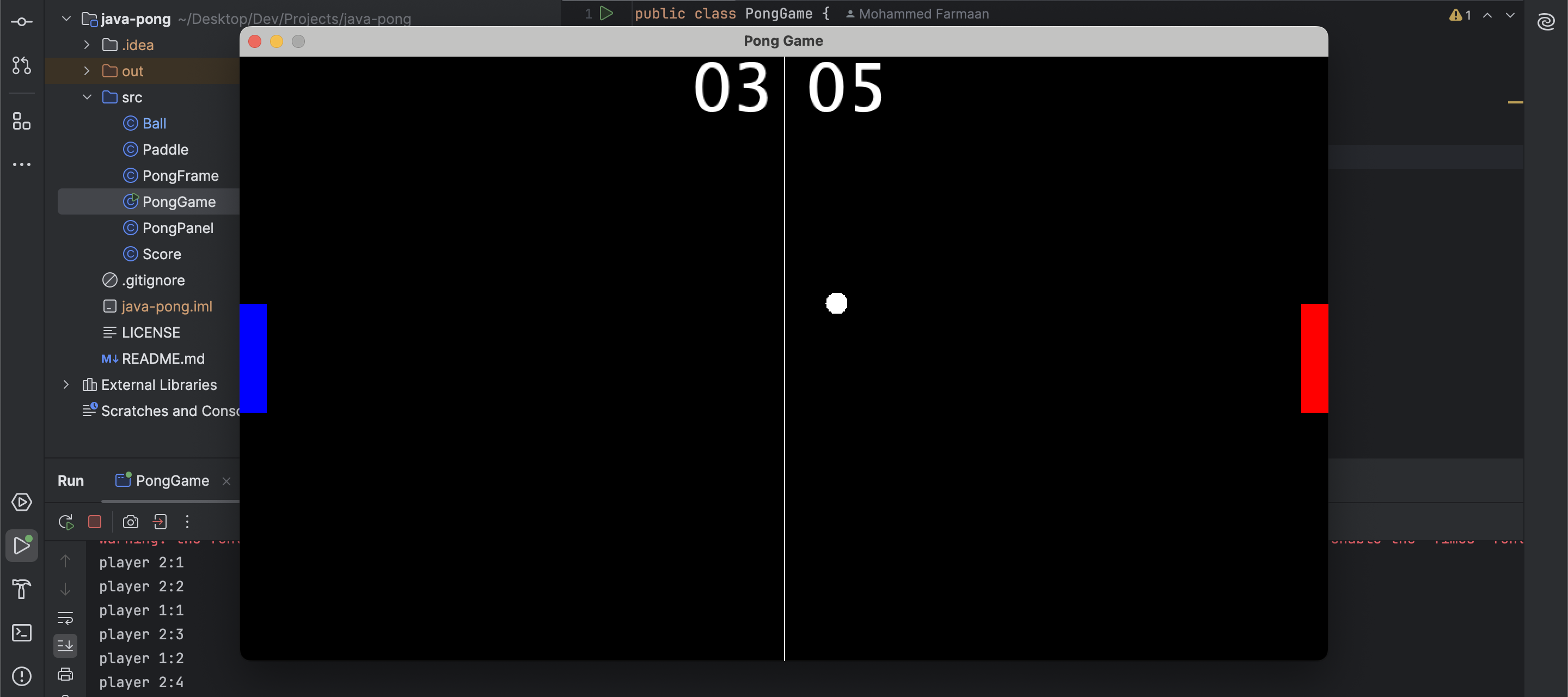 Pong Game